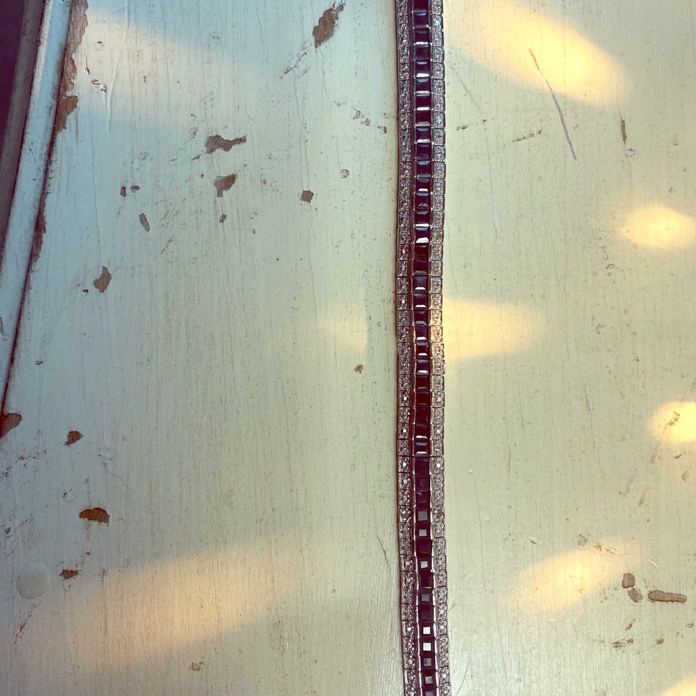 Women’s diamond and sapphire bracelet